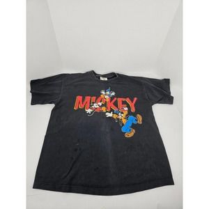 Vintage Mickey Mouse T-shirt 90s Disney Mickey and Co Single Stitch Size L